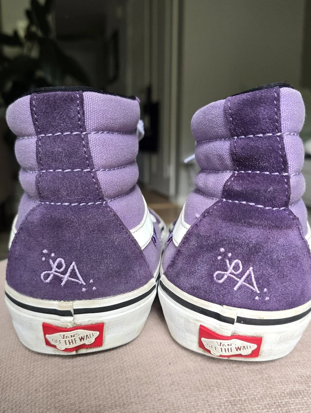 Vans Sk8-Hi Pro Lizzie Armanto Purple Suede High Tops Men's 10.5 Custom LA Lucky - Picture 3 of 7